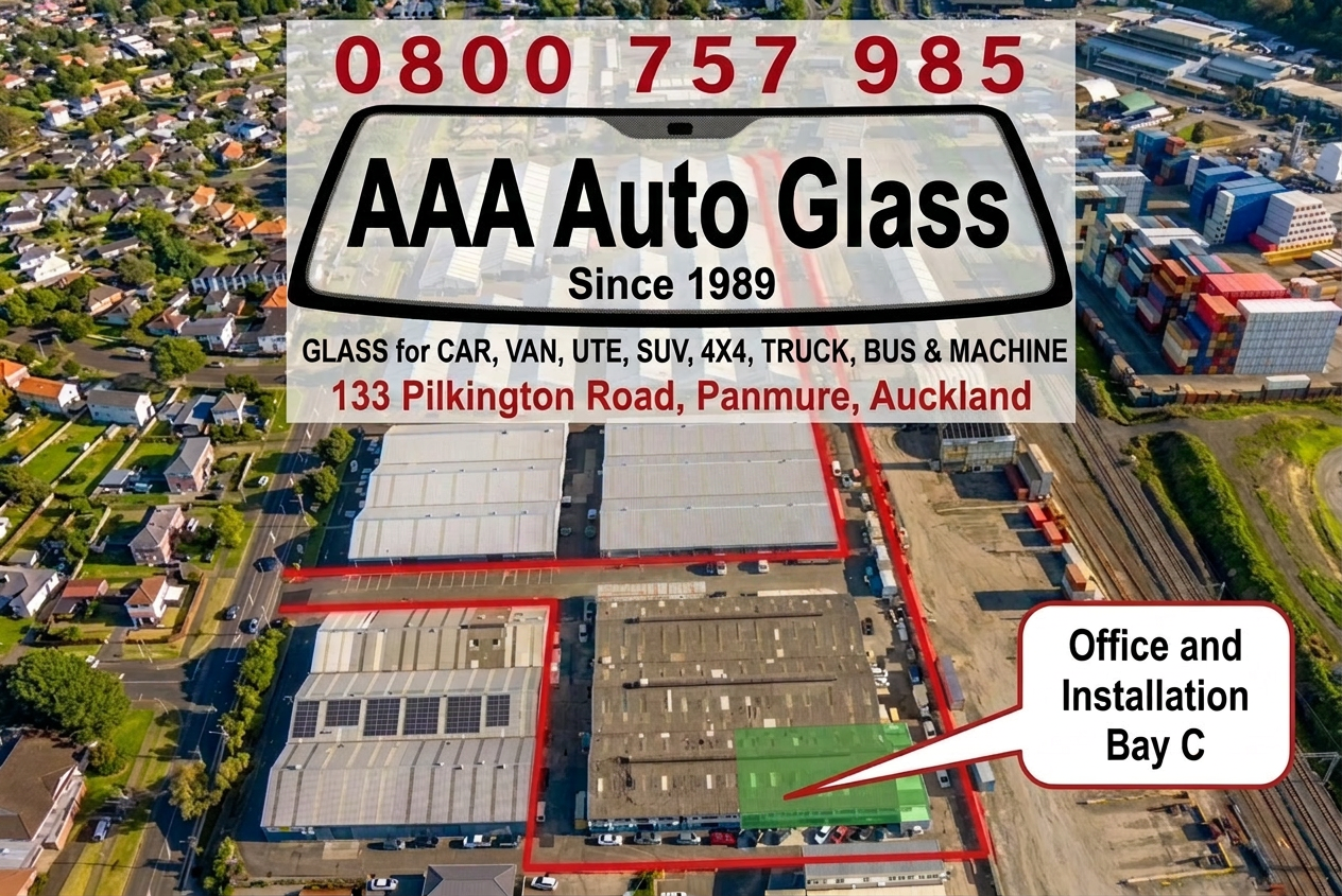 AAA Auto Glass Panmure warehouse aerial view