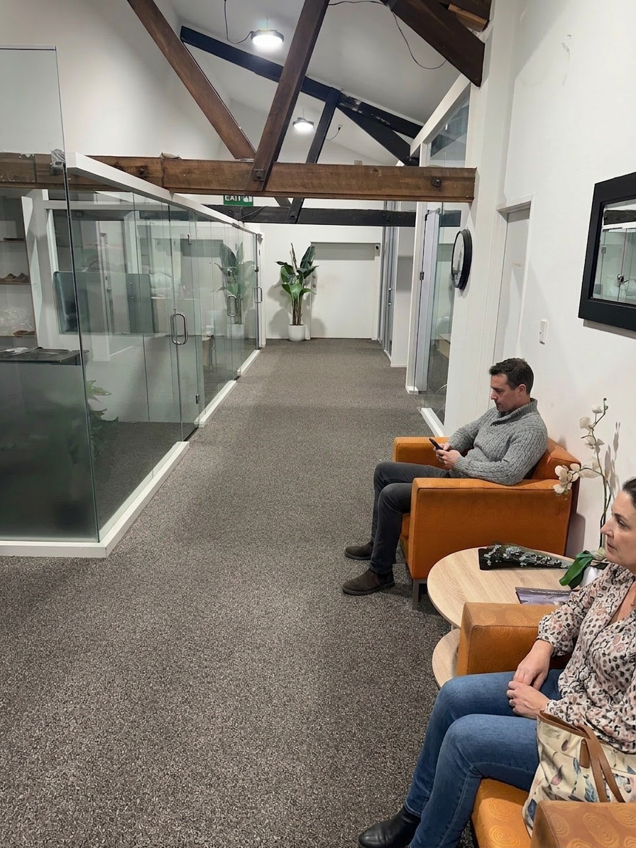 Customer waiting area